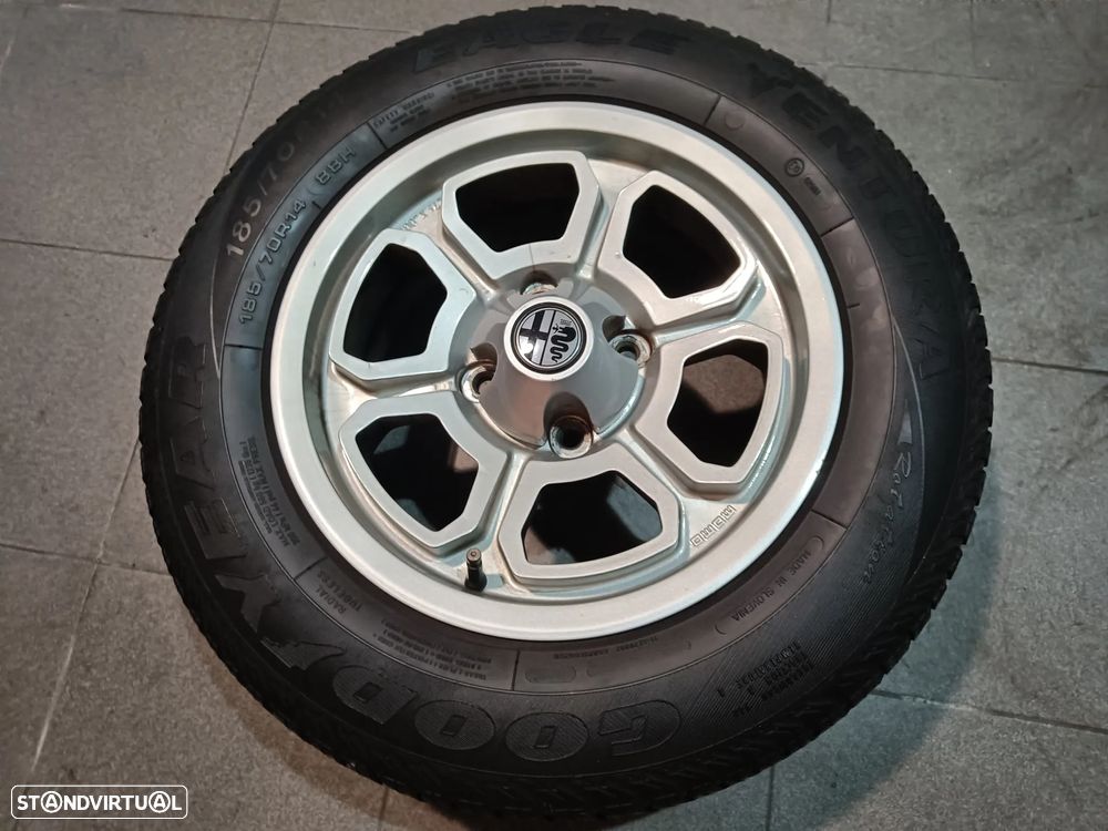 4 jantes 14 Alfa Romeo giulia Júnior Gt, GTV, 1300, 1600,1750  berlina - 12