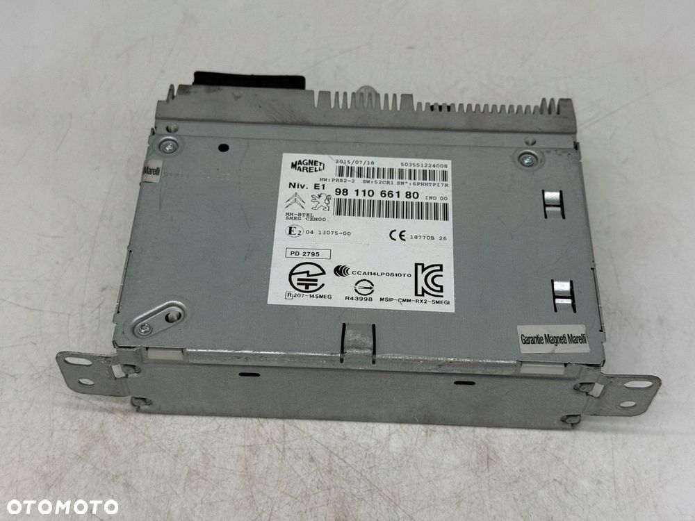 stacja multimedialna radio peugeot 208 9811066180 - 2