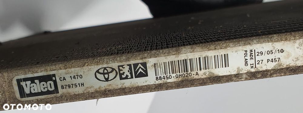 CHŁODNICA KLIMATYZACJI OSUSZACZ SKRAPLACZ CITROEN C1 1.0 B 88450-0H020-A - 4