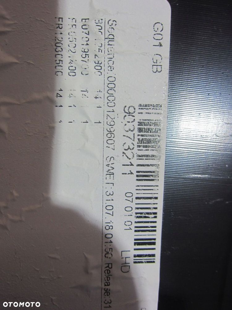 BMW X3 G01 G02 M F97 SCHOWEK PASAŻERA CZARNY 51167941045 7941045 9363451 - 8
