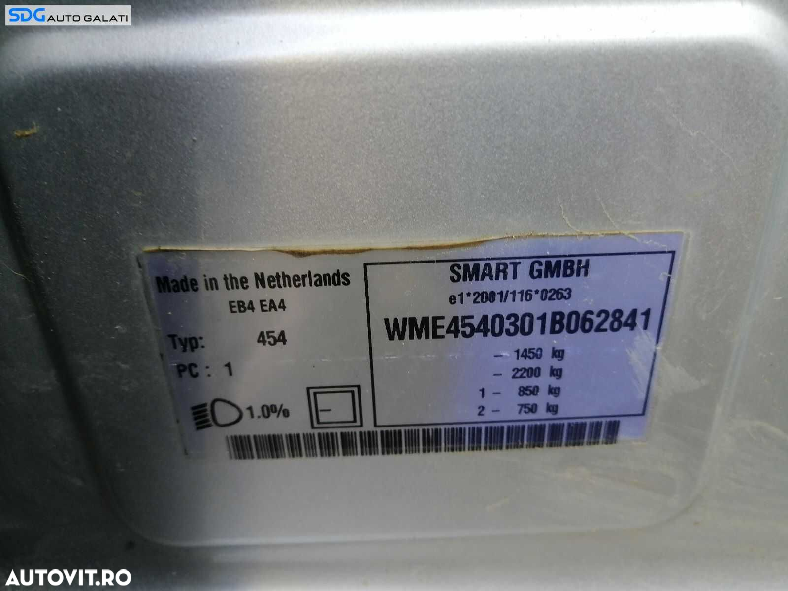 Cutie Viteze Manuala in 5 Trepte Smart Forfour W454 1.1b 2004 - 2006 [0765] - 2