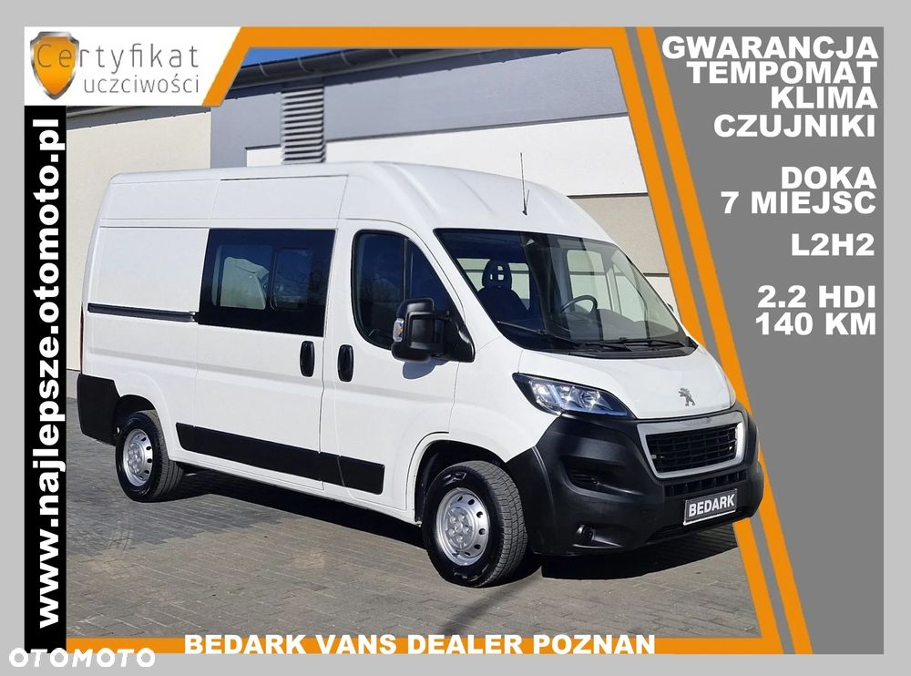 Peugeot Boxer, 2021 IX, L2H2, DOKA, 7 miejsc, BRYGADÓWKA, tempomat, klima - 1