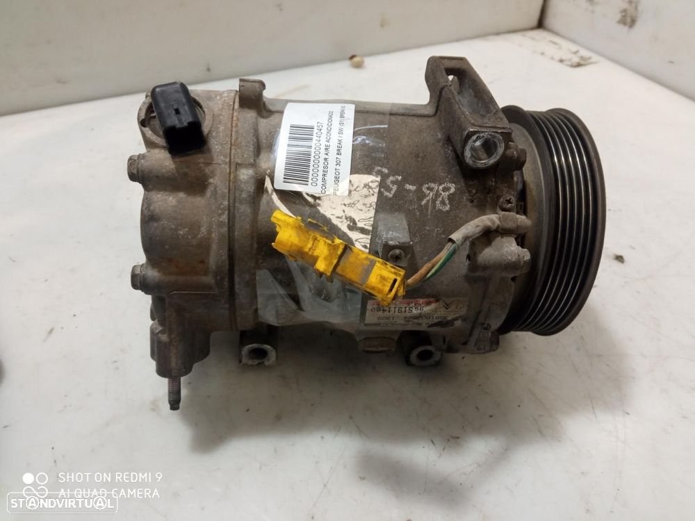 COMPRESSOR DE AR CONDICIONADO PEUGEOT 307 BREAK SW S104.2002 - 1