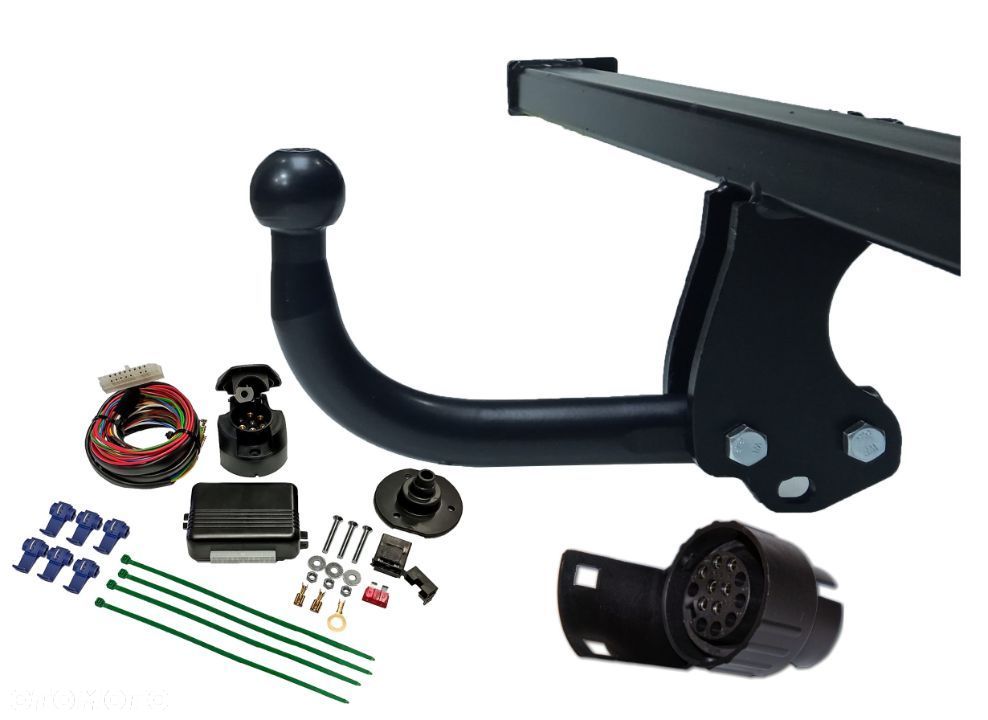 NISSAN QASHQAI J10 J11 2006 - 2021 HAK HOLOWNICZY + MODUŁ 7PIN + WIĄZKA + GNIAZDO - 1