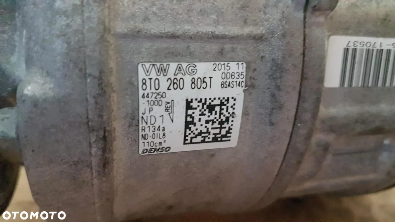SPRĘŻARKA KOMPRESOR  KLIMATYZACJI AUDI A4 A5 A6 Q5 8T0260805T - 5