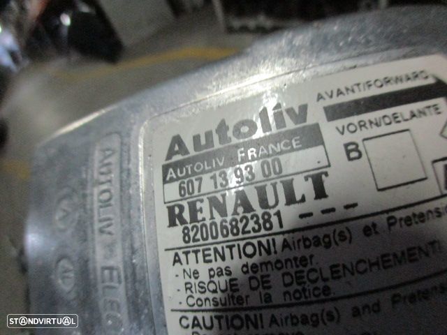 Kit Airbags 8200706146 8200414936B 8200682381 RENAULT  MEGANE 2 FASE 2 2007 1.5DCI 105CV 5P CINZA AZULADO PRETO - 9