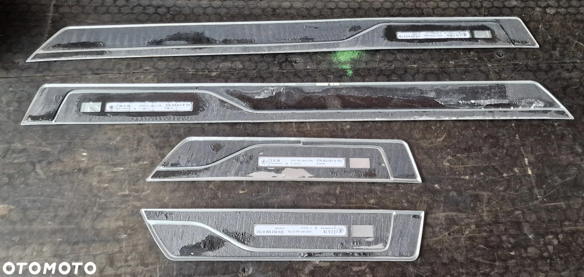 LISTWY PROGOWE NAKŁADKI KOMPLET 57A853557B 57A853558B 57A853814B SKODA KAROQ - 6
