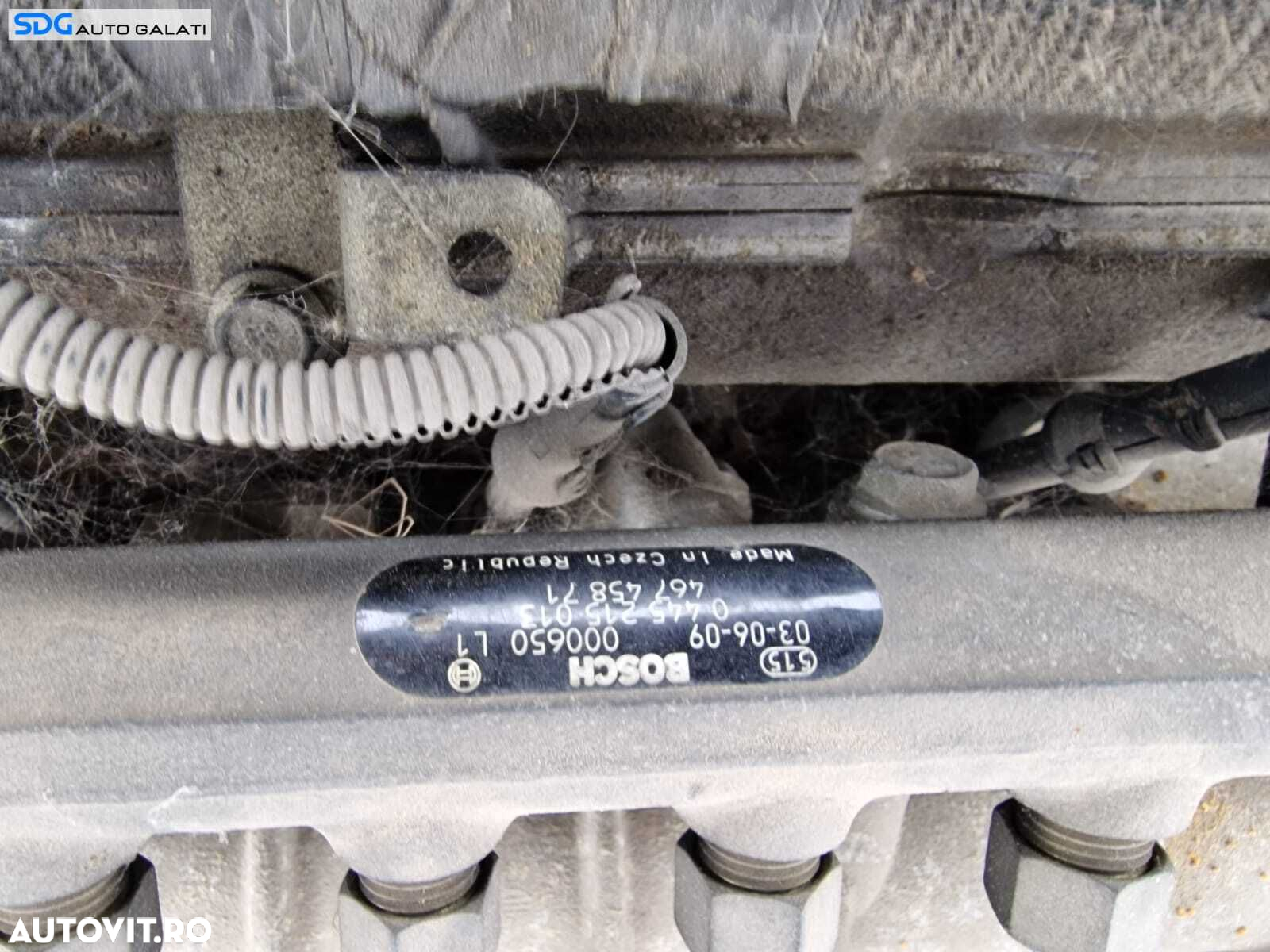 Rampa Presiune Injectoare cu Senzor Senzori Regulator Lancia Thesis 2.4 JTD 2003 - 2009 Cod 0445215013 [G0029] - 2