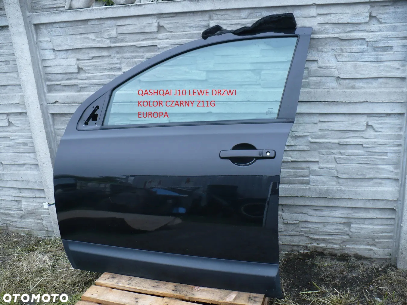 QASHQAI J10 DRZWI TYL PRZOD CZARNE Z11 KOMPL. EU. - 5