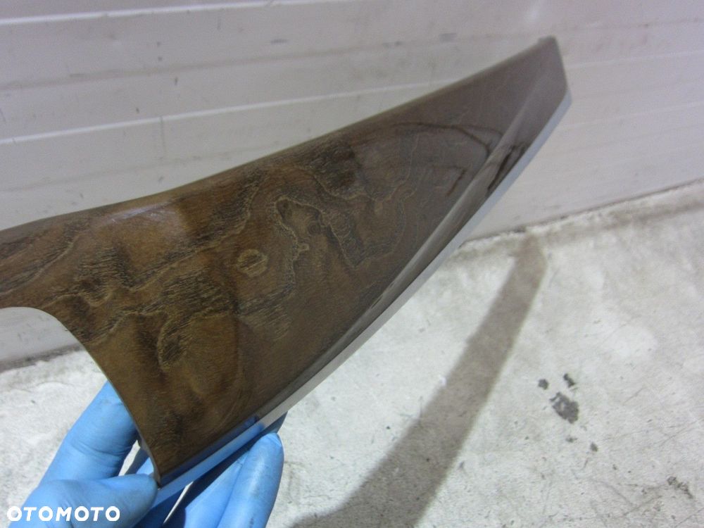 BMW F10 F11 LISTWY DEKORY CUP HOLDER DREWNO JESION KOMPLET ALU ŁADNE - 3