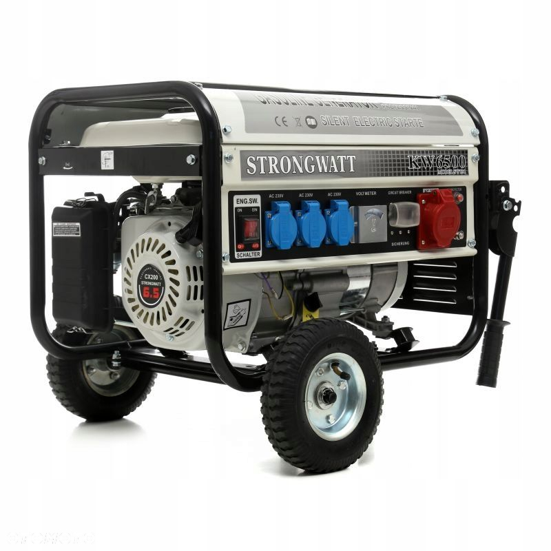 AGREGAT PRĄDOTWÓRCZY GENERATOR PRĄDU 2500W 12/230/380V NA KÓLKACH KRAFDELE - 11
