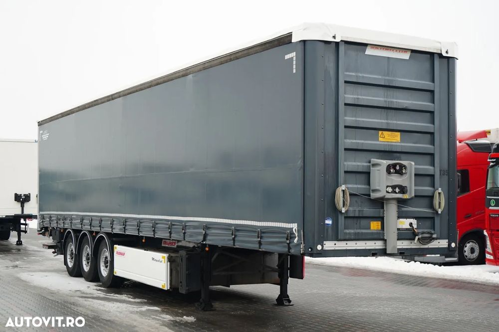 Fruehauf CORTINĂ / STANDARD / LIFT 2.000 kg / PODEA PUTERNICĂ ȘI ȘIMPĂRȚI LATERALE / CONTENIER PENTRU PALEȚI - 1