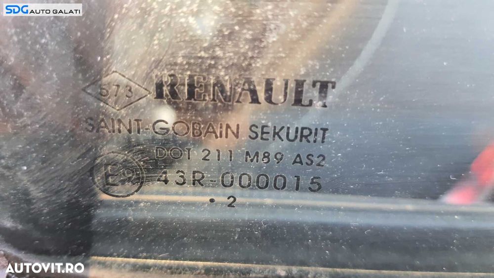Geam Sticla Culisant de pe Usa Portiera Stanga Spate Renault Megane 3 Grandtour 2008 - 2015 [C1666] - 2