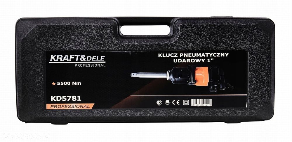 KRAFTDELE KLUCZ UDAROWY PNEUMATYCZNY 1" 5500NM WALIZKA  2 NASADKI KD5781 - 9