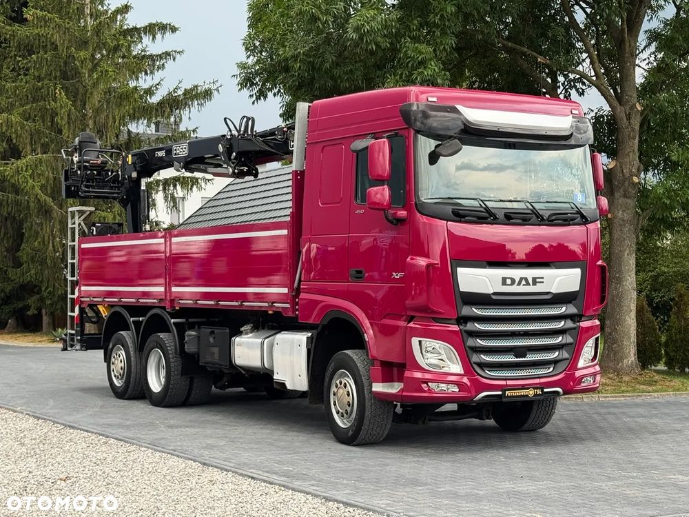 DAF XF 450/6X2/HDS HIAB FASSI F195AS/CAŁY NA PODUCHACH/CHWYTAK PALETOWY Z ROTATOREM/UDZWIG 1600 KG NA 11M/ Z NIEMIEC - 2