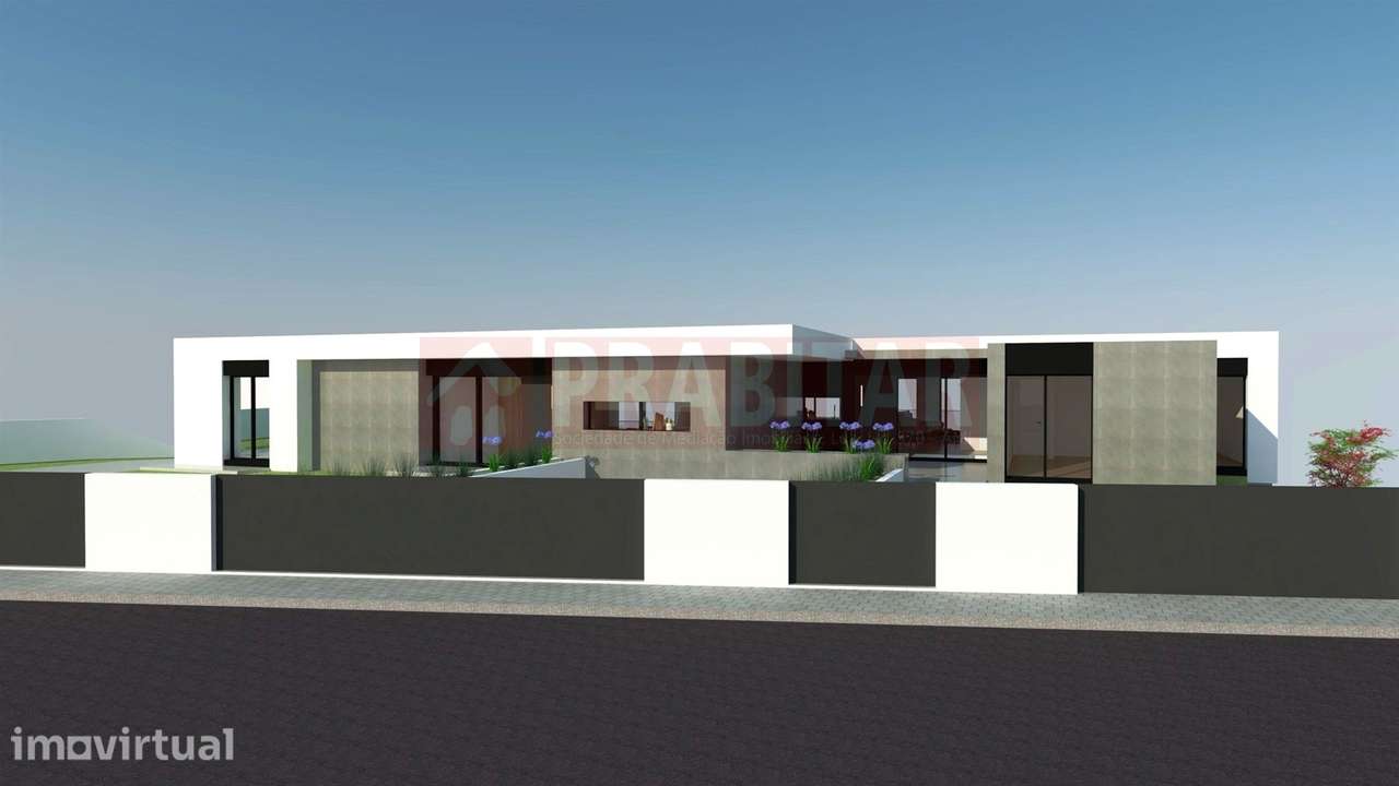 MORADIA TIPO T4 COM GARAGEM e grande terreno plano  NOVA - Grande imagem: 5/24
