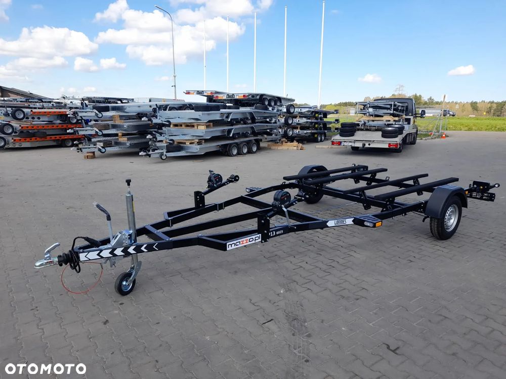 Lorries DOSTAWA przyczepa na 2 skutery wodne DMC1300kg LAMPY LED lakierowana z płozami, wodoodporne łożyska - 8