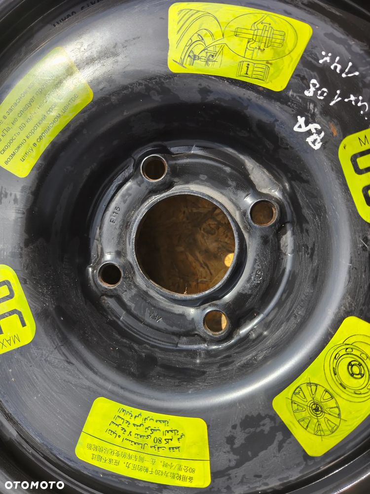 KOŁO DOJAZDOWE ZAPASOWE 125/80R15 15 CALI 4X108 CITROEN PEUGEOT - 2