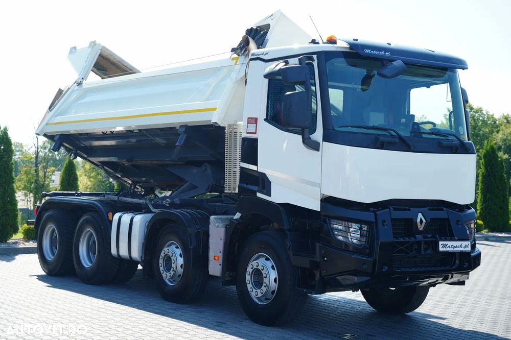 Renault C 480 / 8x4 / BASCUNÃ DUBLU - 6M / HYDRODOLTA / HYDRODOLPA / BORDAMATIC / PERDÂ AUTOMATÂ - 11