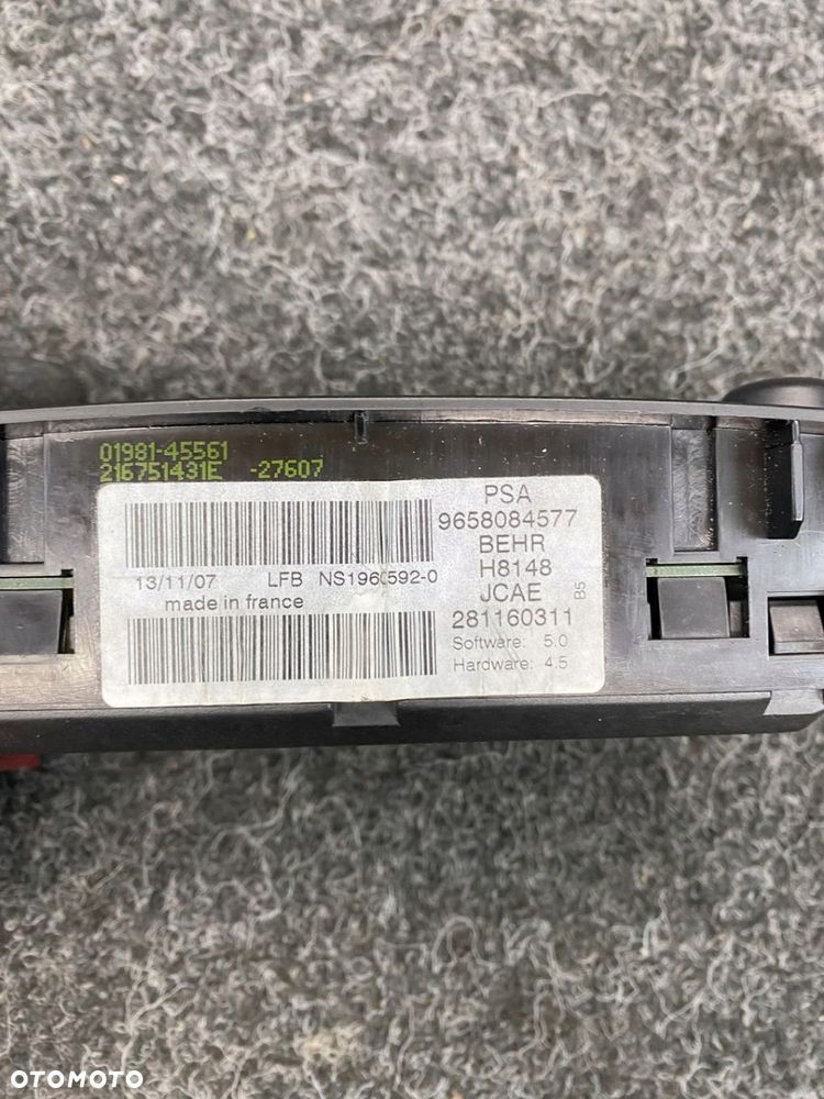 citroen c4 panel sterowania klimatyzacja 216751431E - 9