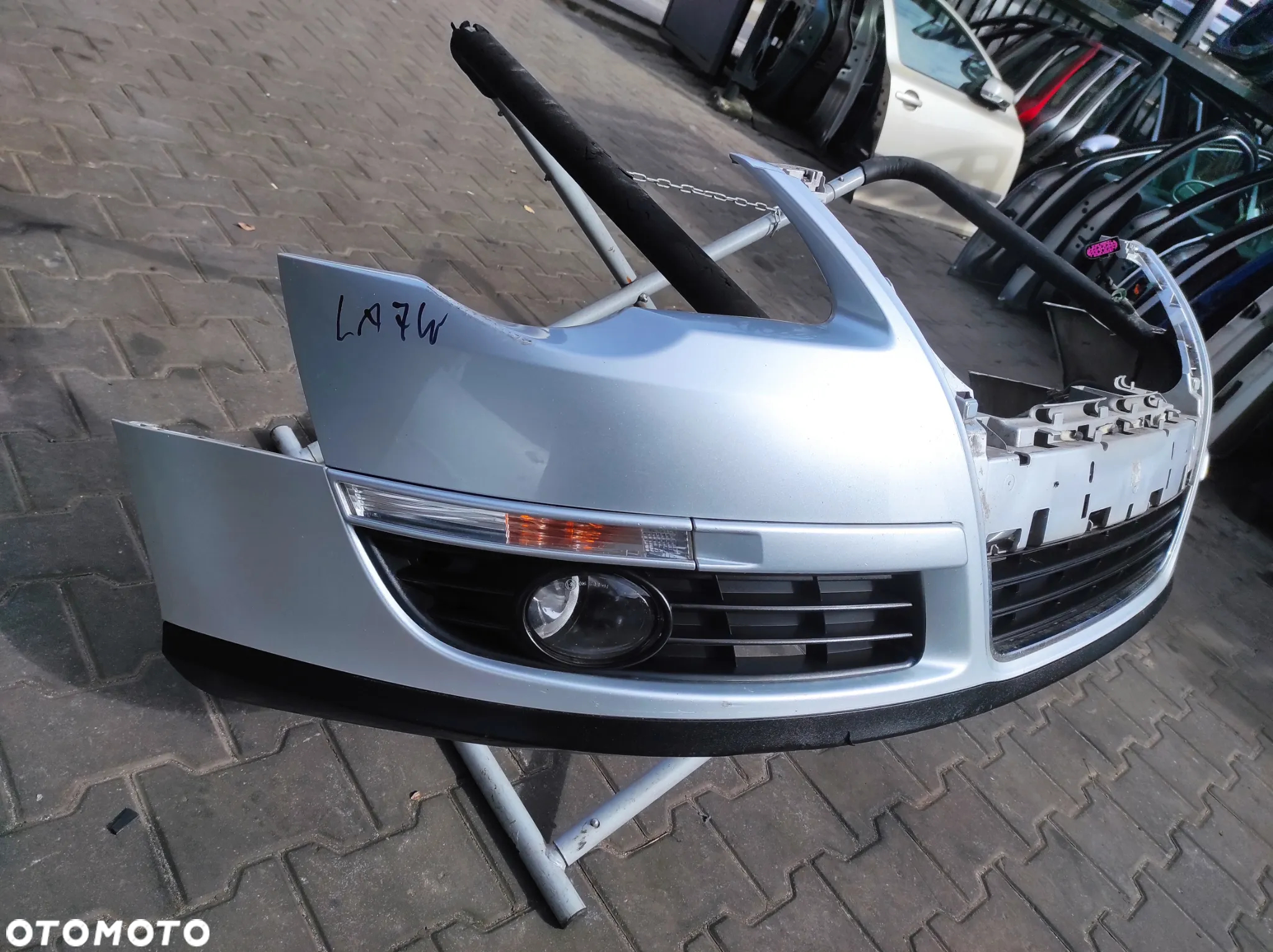 VW PASSAT B6 ZDERZAK PRZEDNI PRZÓD HALOGEN LA7W SREBRNY WYSYŁKA !!!! - 5