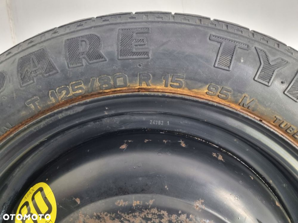 KOŁO DOJAZDOWE 125/80 R15 98AB-NA 2150836 4x108 Ford Fiesta Mk5 Mk6 - 7