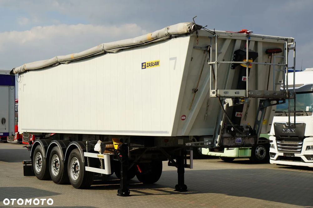 Zaslaw WYWROTKA ALUMINIOWA / 43 m3 /  OŚ PODNOSZONA / OSIE SAF - 1
