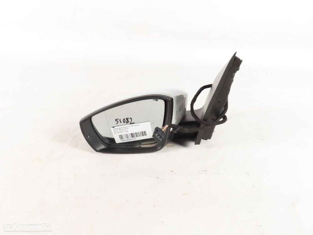 Retrovisor Completo Esquerdo Seminovo/ Original VW POLO (6R1, 6C1) 6C1857507C - 1