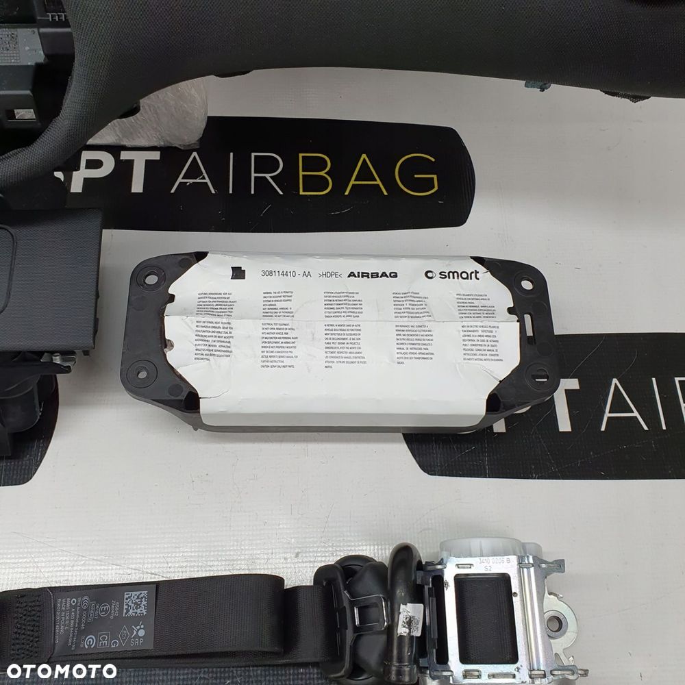SMART 453 DESKA ROZDZIELCZA KONSOLA KOKPIT PULPIT PODUSZKI AIRBAG AIR BAG PASY KIT SET - 10