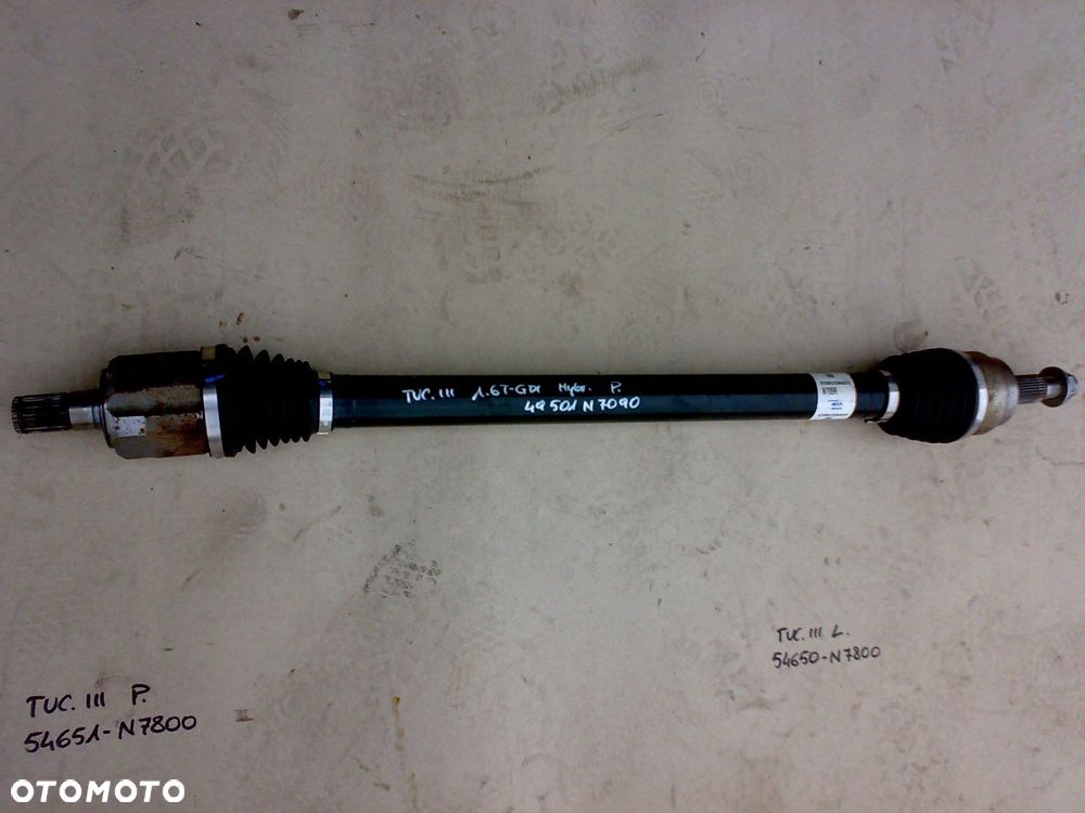 kia sportage v hyundai tucson iv 2021 - półoś prawa przegub 1.6tgdi hev - 1