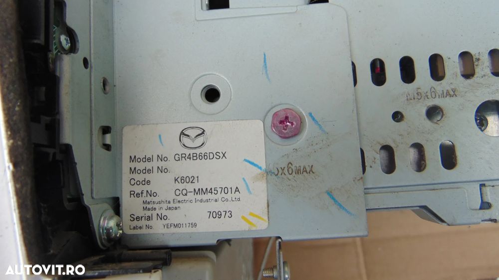 Navigatie Mazda 6 an 2004-2009,radio cd,panou clima - 7