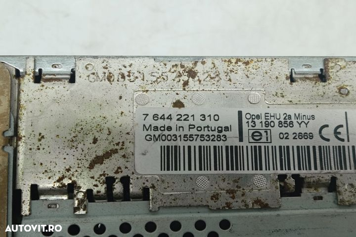 Radio cd mp3 player casetofon 7644221310 Opel Vectra C - 3