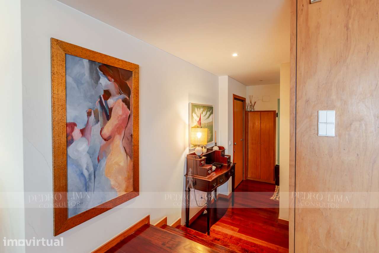 T3 Duplex em Lavra com vistas mar, sala 50 m² e garagem para 2 carros - Grande imagem: 5/39