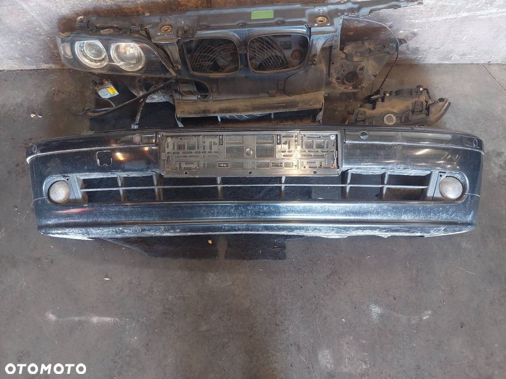 KOMPLETNY PRZÓD ZDERZAK BŁOTNIKI LAMPY XENON BMW E39 LIFT 475/9 BLACK - 9