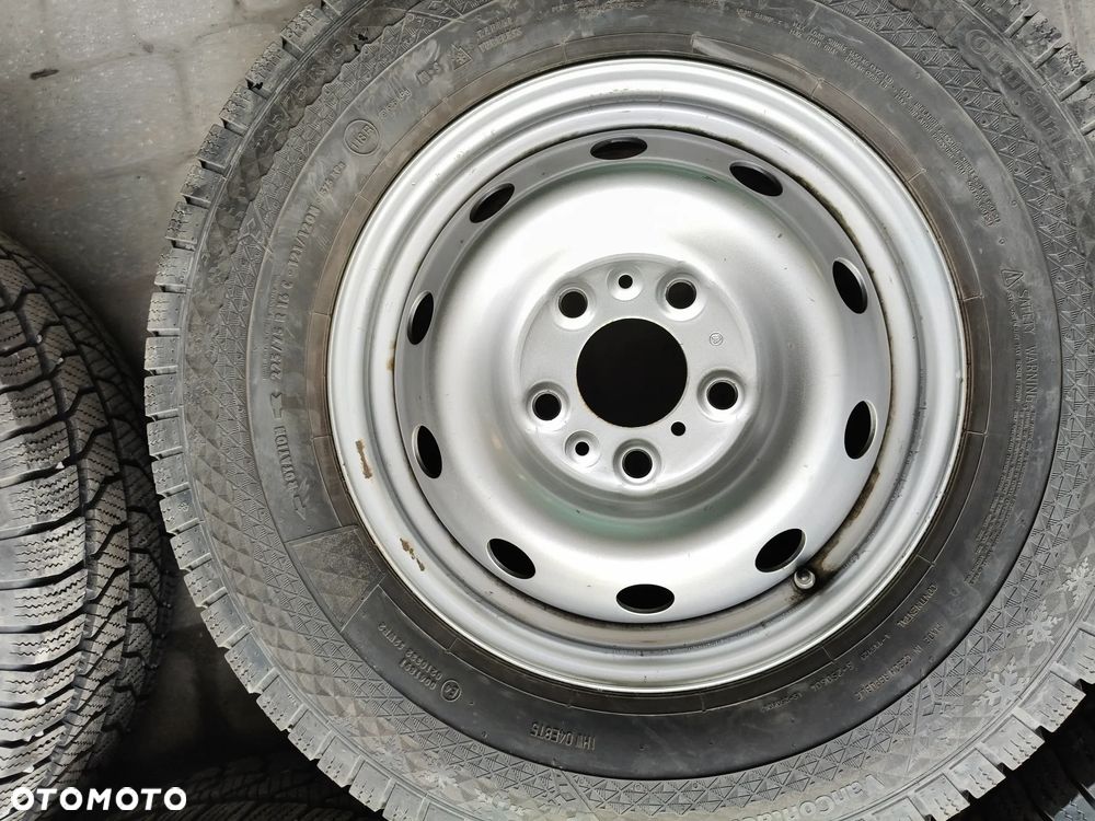 Koła zimowe Fiat Ducato - 5x130 - 225/75R16C Continental + Kolpaki - 12