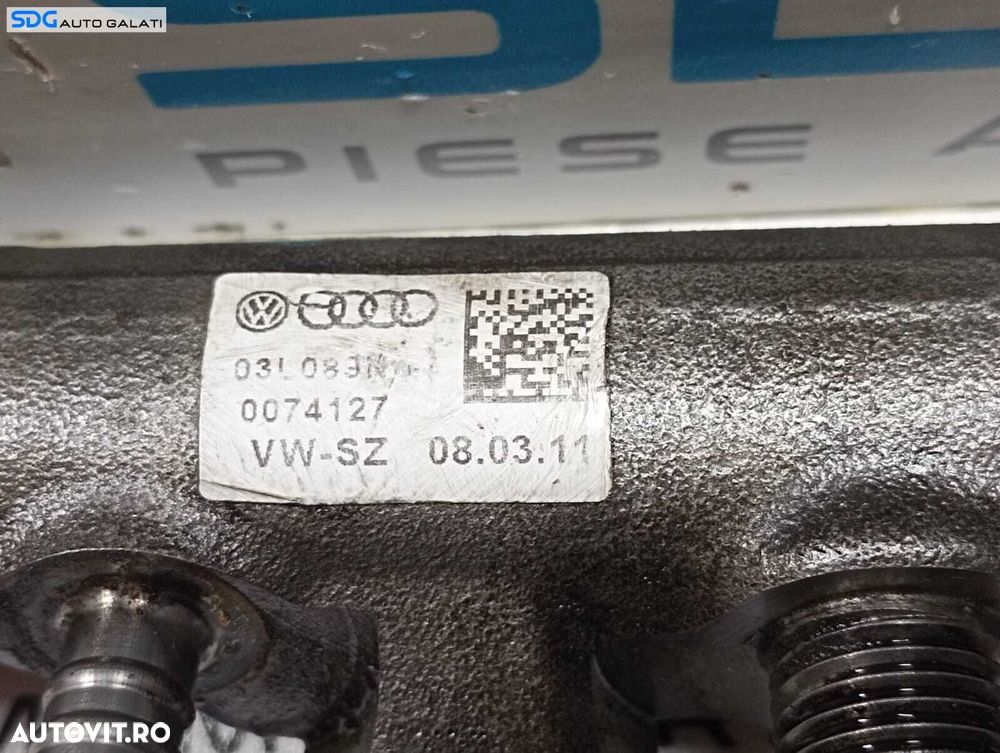Rampa Presiune Injectoare cu Senzor Senzori Regulator Skoda Fabia 2 1.2 TDI CFF 2007 - 2015 Cod 057130764AB R03L125C 03l089N [M4256] - 6