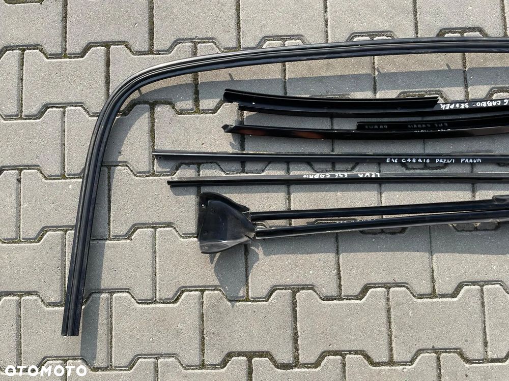 BMW E46 CABRIO M PAKIET LISTWY OZDOBNE DRZWI CZARNE - 2