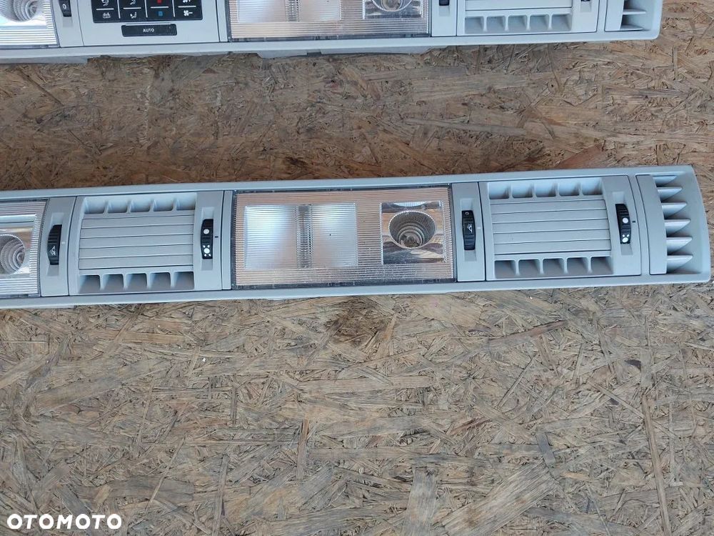 panel nawiewu klimatronik tył kratki nawiewu lampki podsufitki vw multivan caravelle t6 7E0907049 7E5947291 - 5