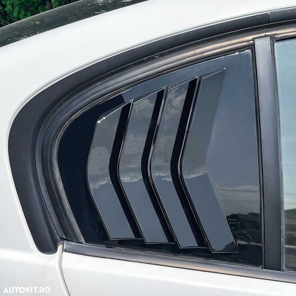 Ornamente Extensii Parasolar Geam Spate Louver BMW Seria 3 E90, Negru - 1