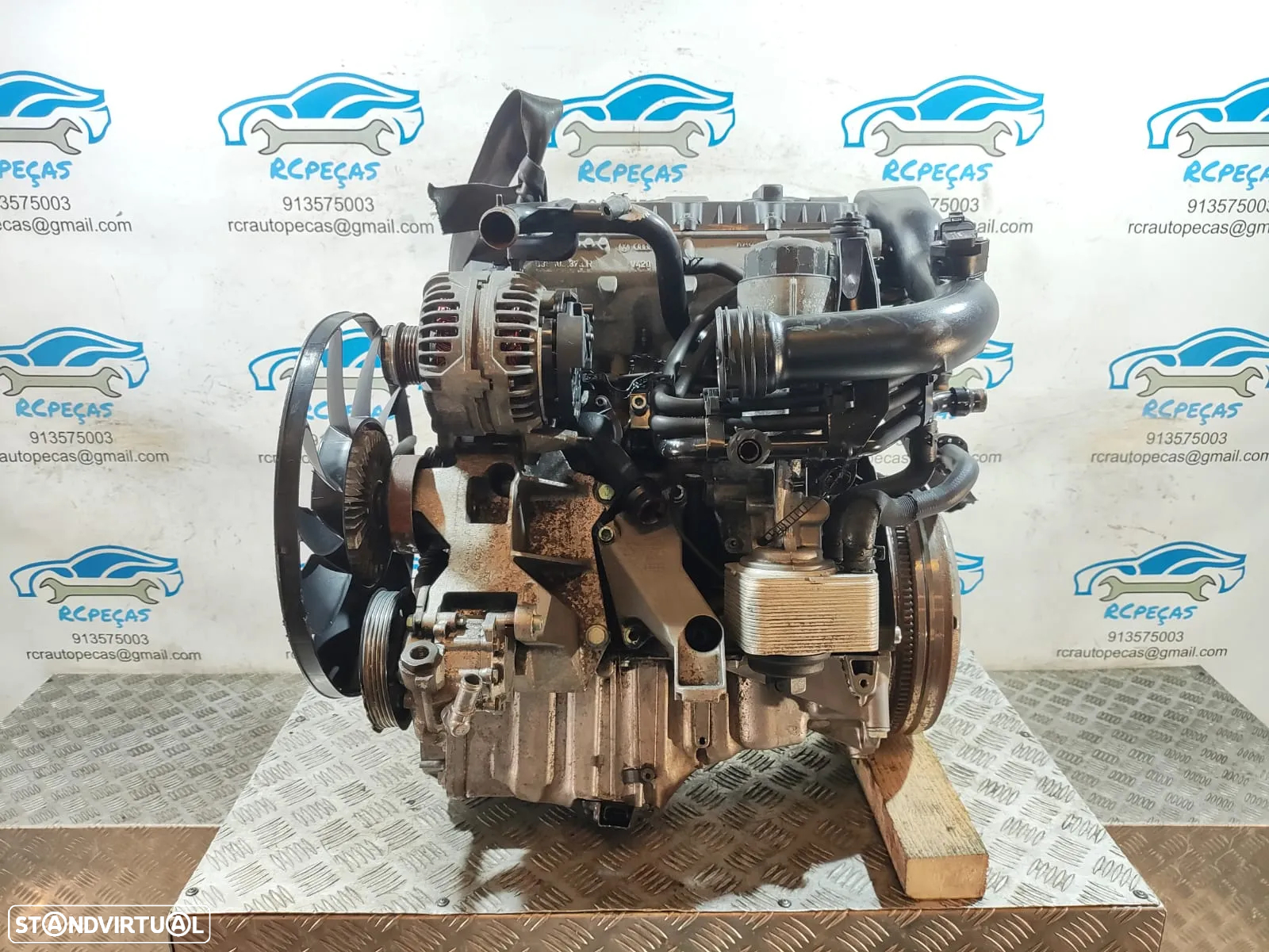 Motor Completo VWAG VW Volkswagen Audi Skoda 1.9 TDI 8v 130cv AWX PD 130 - 2
