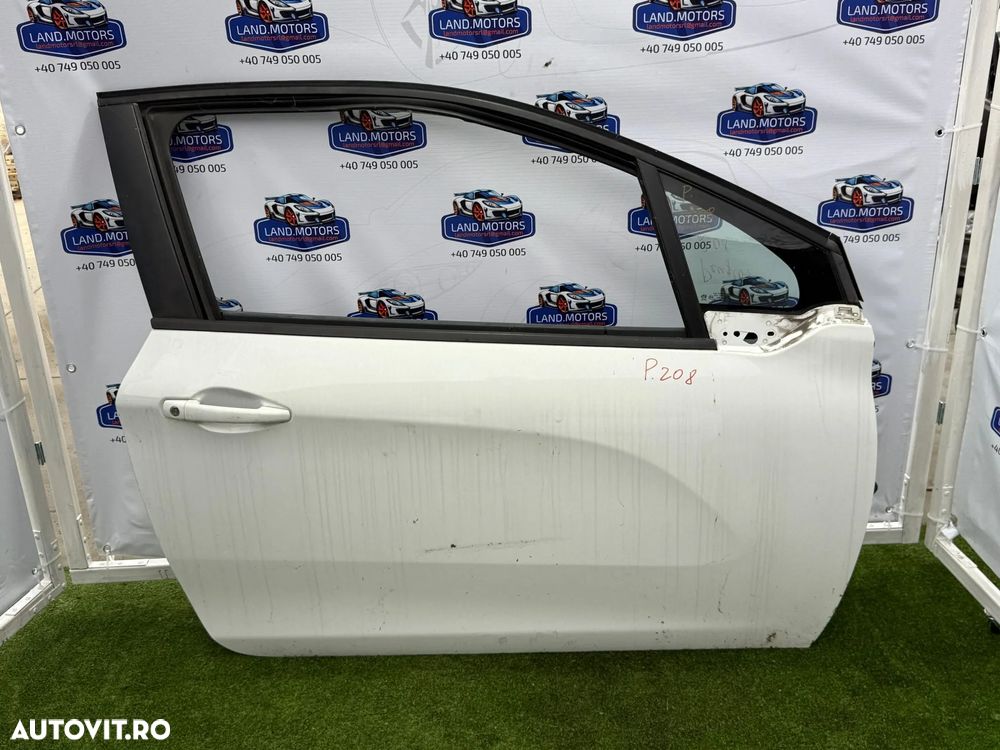 USA PORTIERA DREAPTA PEUGEOT 208 2015 1.0 BENZINA COD OEM 9805822480 / HATCHBACK 3 USI 2012-2019 - 1