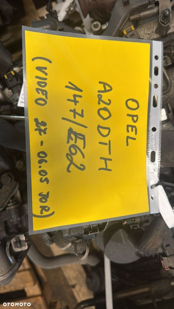 Opel A20DTH 2.0 diesel silnik kompletny z pełnym osprzętem gotowy do montażu VIDEO PRACY SILNIKA - WHATSAPP LUB LINK W OPISIE - 6