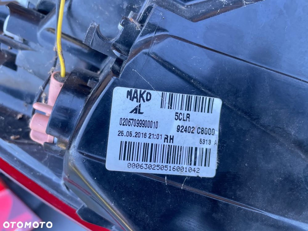 klapa tył tylna belka zderzaka Kompletna lampa lewa prawa PSW Hyundai I20 II 14-18 - 10