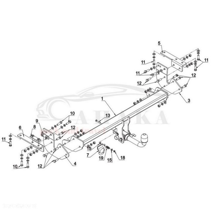 Hak Holowniczy Automat Do Nissan X-Trail T32 2014-2017 - 3