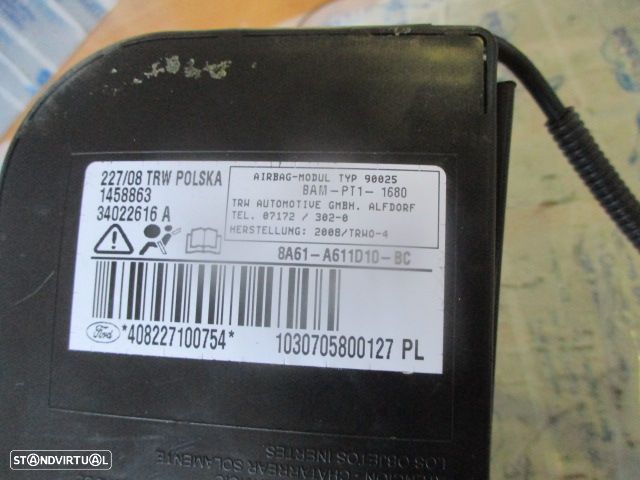 Airbag Banco 8A61A611D10BC FORD FIESTA 2008 FD - 2