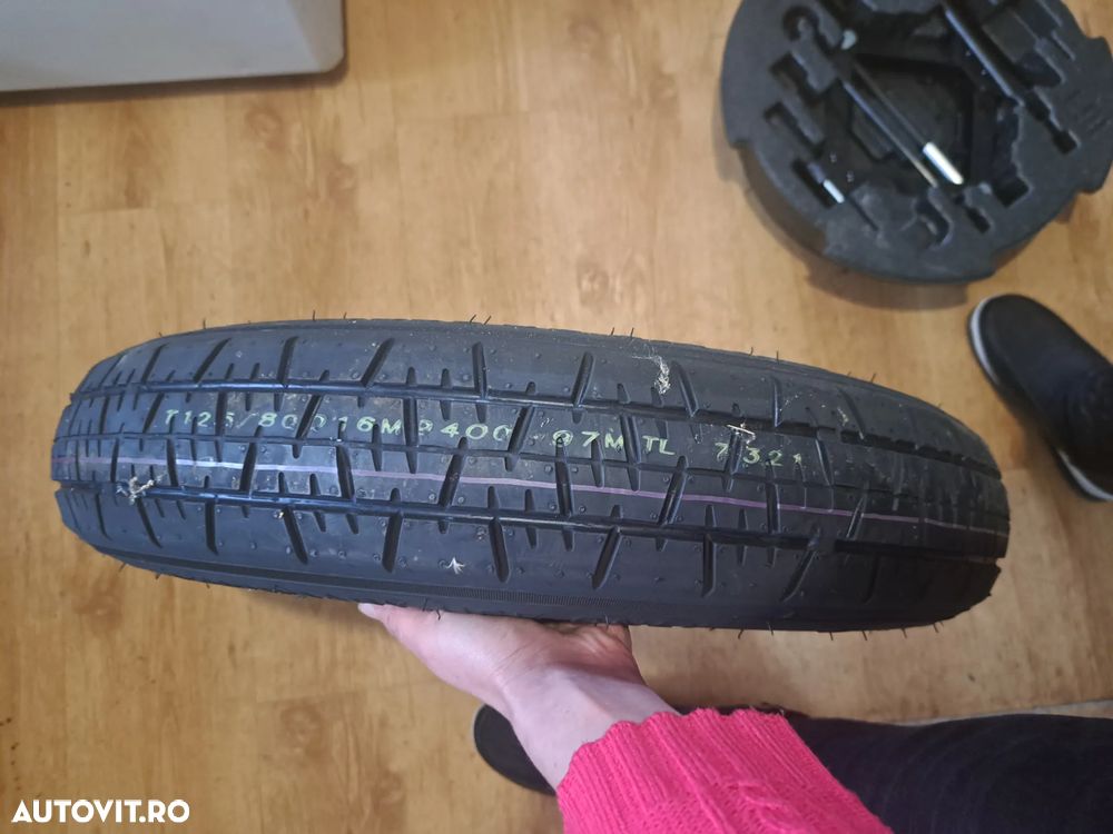 Kit pana Roata de rezerva cu set schimbare roata Hyundai I30 PD PDE Kia Ceed II JD 2012-2018 nou original neutilizat - 4