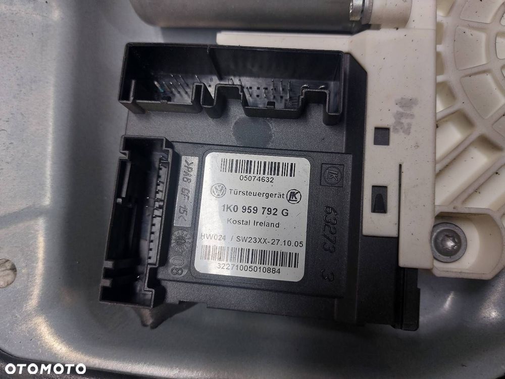 MECHANIZM PODNOŚNIK SZYBY PRAWY PRZÓD ELEKTRYCZNY VW GOLF V 1K0959792G - 3