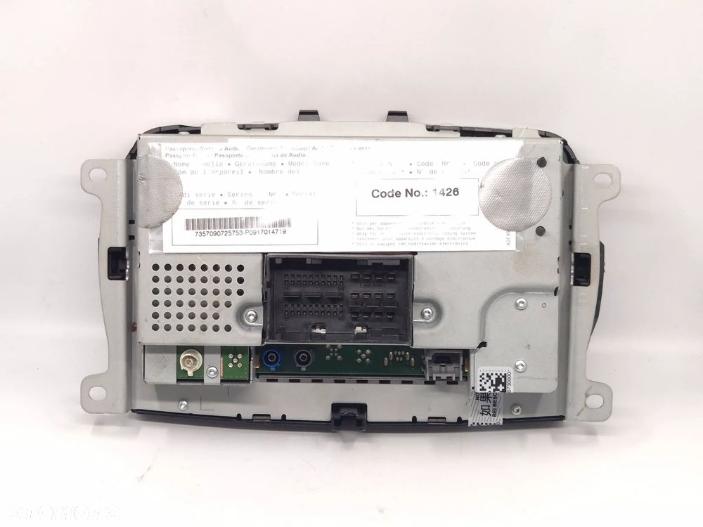 Ekran Radio wyświetlacz Fiat 500 Abarth 07357090720 - 3