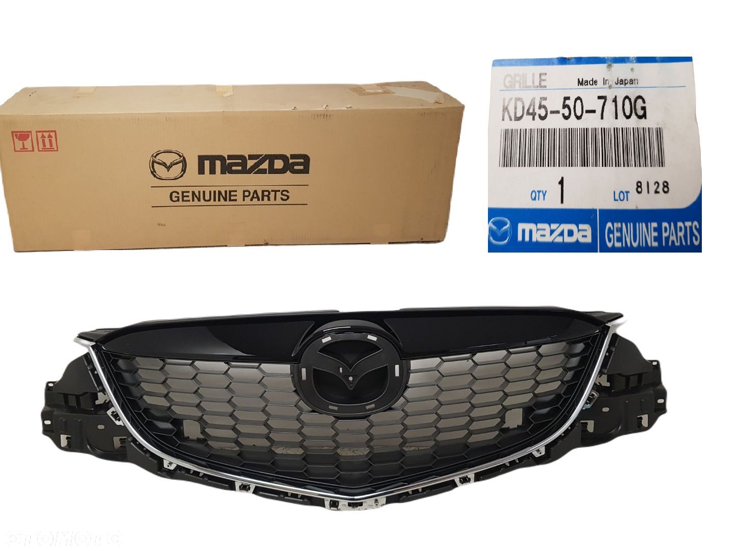 FABRYCZNIE NOWY ORYGINALNY GRILL ATRAPA CHROM ZDERZAKA PRZEDNIEGO MAZDA CX5 CX-5 I 1 11-15 - 1