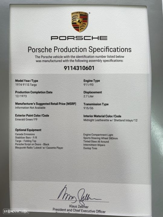 Porsche 911 Série G S Targa - 4
